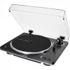 AT-LP70XBTBS, plaadimängija must/hõbedane, sisseehitatud fono eelvõimendi, Bluetooth, täisautomaatne, rihmülekanne