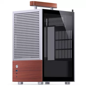 PC-korpus Jonsbo T6, minitorn, Mini-ITX, hõbedane