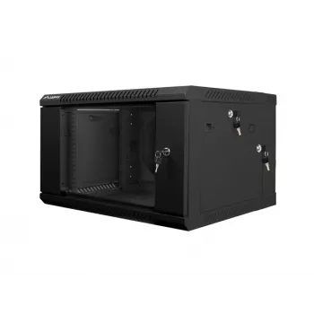 Seinale kinnitatav rack LANBERG WF02-6606-10B 6U 600x374.3x600 mm roostevaba teras must