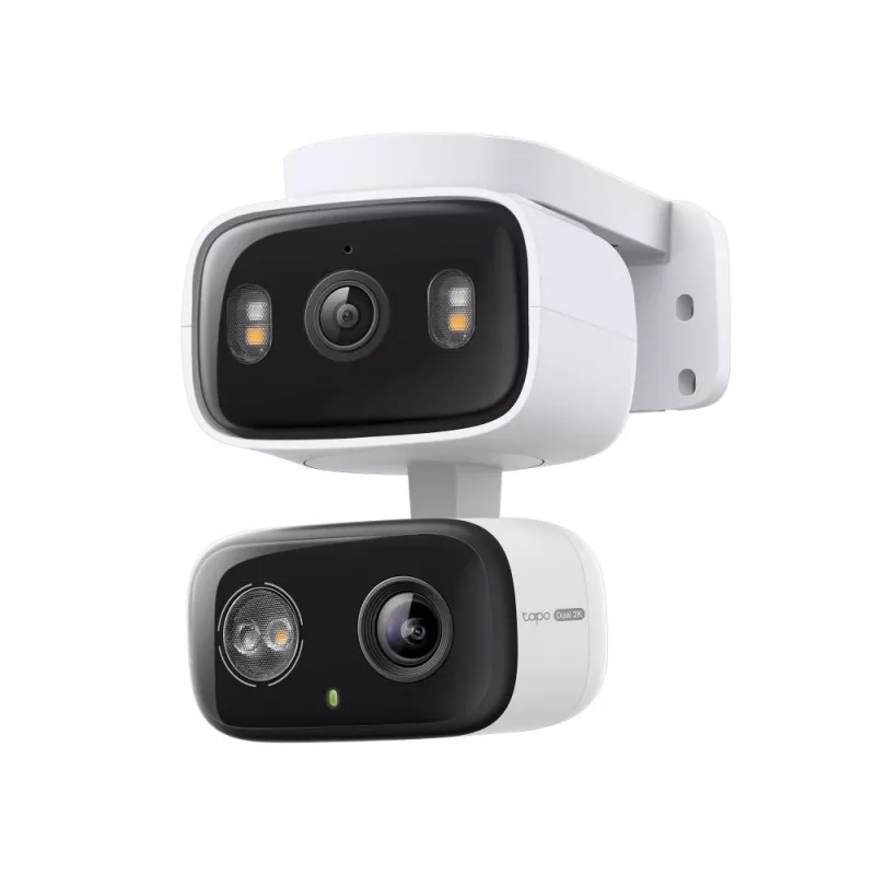 IP-turvakaamera TP‑LINK Tapo C246D — 3 MP (2304×1296), 2,8 mm, 107,8° vaateväli, PTZ kahe objektiiviga, IP65, Wi‑Fi/Gigabit, microSD kuni 512 GB