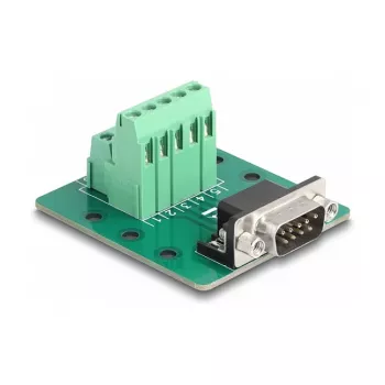 DeLOCK D-Sub 9-pin isane klemmiplokk DIN-liistule Laius 51 mm Sügavus 58 mm Kõrgus 30 mm