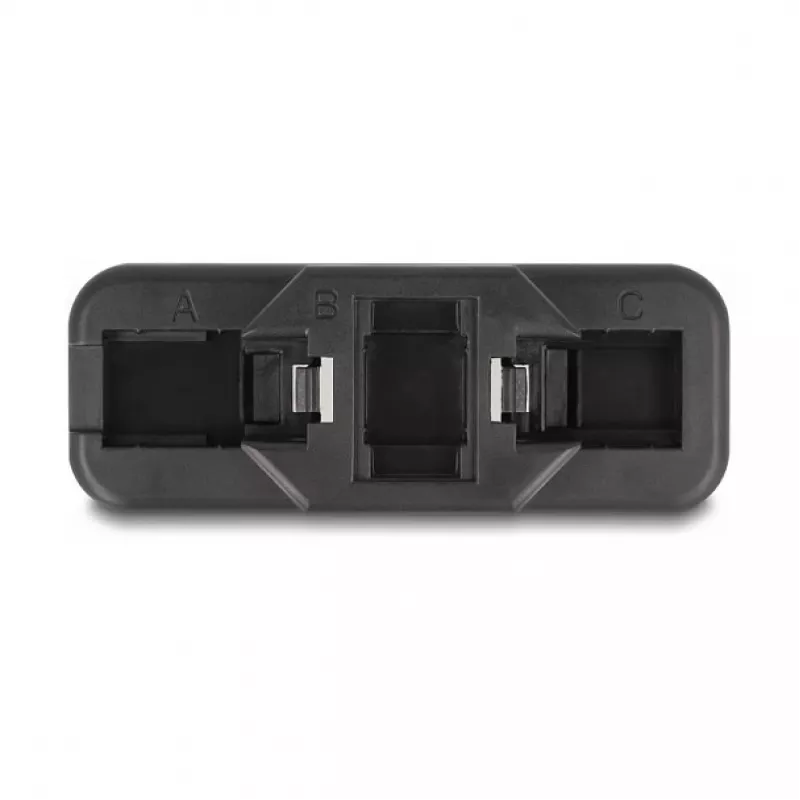 DeLOCK Keystone LSA Set RJ45 RJ11 Cat.6 must klõpsuga hoidik