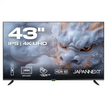 109,2cm/43 (3840x2160) JAPANNEXT JN-IPS430UHD60F 16:9 IPS 60Hz HDMI USB WLAN kõlar must