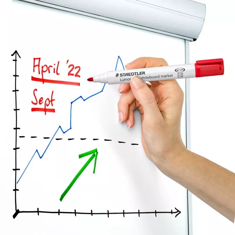 Marker Staedtler Lumocolor Valgeboard 351 6 tk kuulotsaga ots