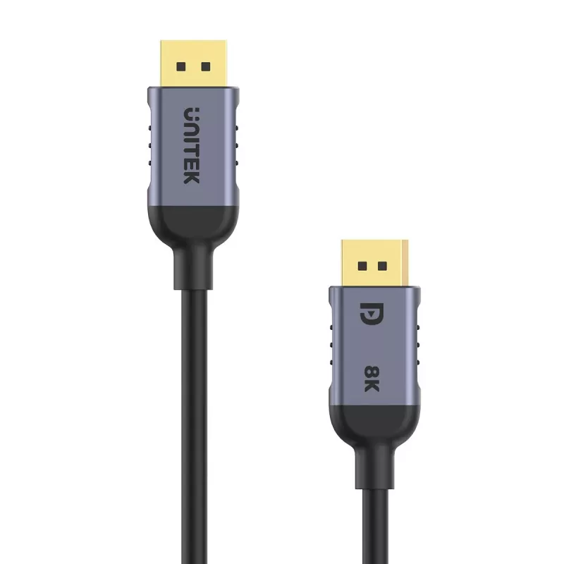 UNITEK C1628GY01-3M DisplayPort kaabel Must, Hall