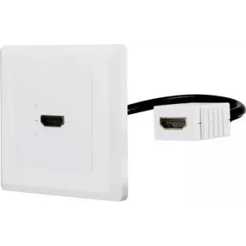 Renkforce RF-4538136 HDMI-adapter[1x HDMI-pistikupesa - 1x HDMI-pistikupesa] Valge Kullatud - Adapter - Digitaalne/Ekraan/Video