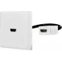 Renkforce RF-4538136 HDMI-adapter[1x HDMI-pistikupesa - 1x HDMI-pistikupesa] Valge Kullatud - Adapter - Digitaalne/Ekraan/Video