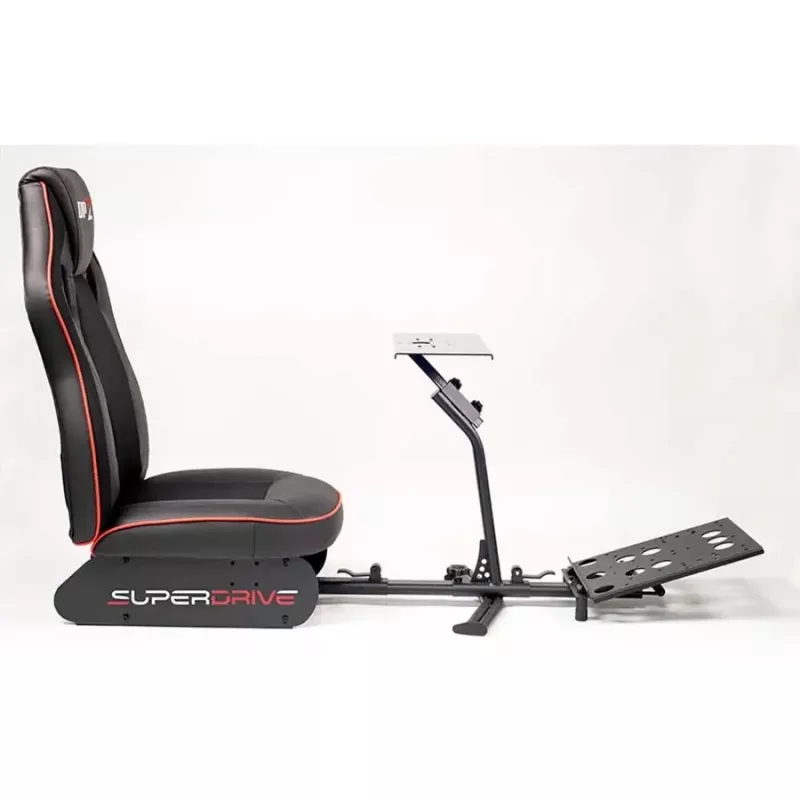 Racing cockpit Subsonic SA5681 Must Red Faux leather Mesh Metal