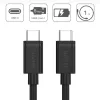 USB-kaabel UNITEK Y-C477BK USB 3.2 Gen 1 1m USB C Must