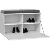 Closed shoe cabinet top e shop OPAL SZAFKA BIEL — Valge, puitlaastplaat, L850×K450 mm, 16 mm raam