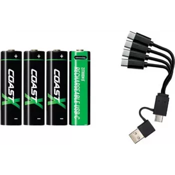 Coast Products 1x4 Coast Zithion-X Mignon AA Aku USB-C laadimispesaga – Aku (100047534)