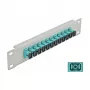 Kiudoptiline patch-paneel DeLOCK 10 tolli 12 porti SC Simpleks Akvamariin 1U Hall