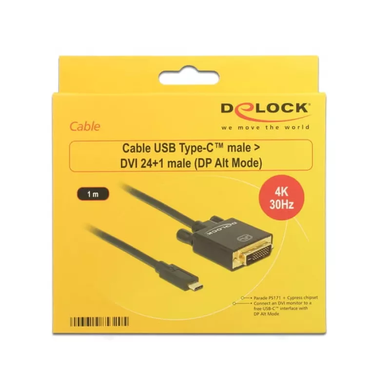 USB-C DVI-adapter DeLOCK 1 m 85320