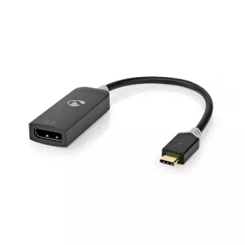 Nedis USB-adapter USB 3.2 Gen1 - USB-C™ pistik, DisplayPort pesa, 0,20 m, ümmargune, kullatud, PVC, hall