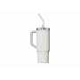 Termokruus kõrrega Xiaomi Straw Mug Valge 1 L — roostevabasest terasest sisu, lekkekindel, 240×132×97 mm
