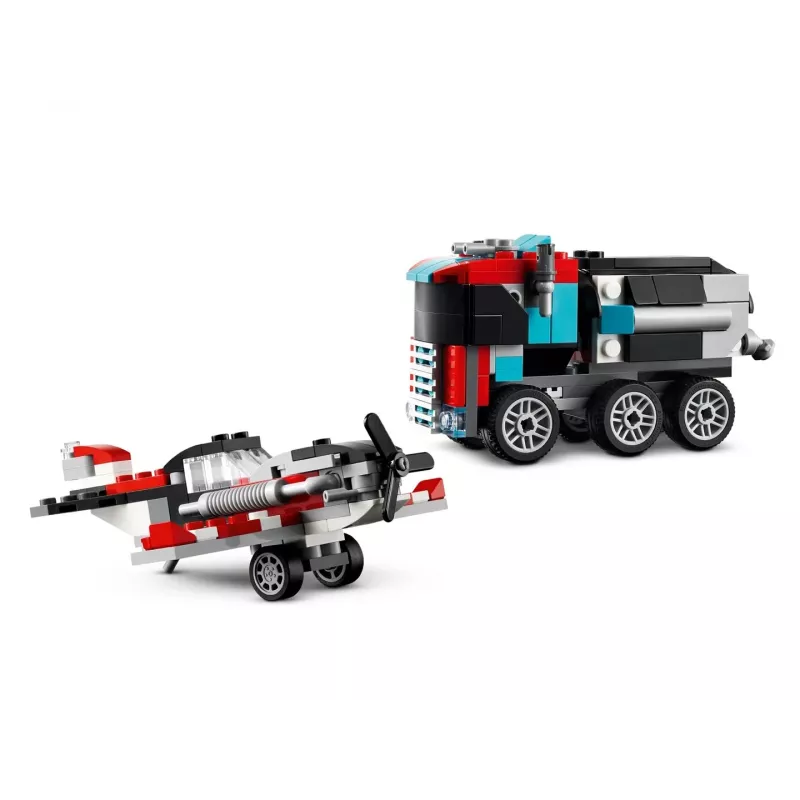LEGO Creator 2-in-1 lameveoauto koos helikopteriga komplekt 31146, ümberehitatav mudel lastele