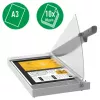 Leitz Precision kodukontori paberilõikur A3, 10 lehte, käsitsi klamber, roostevaba teras, A3, 80 g/m², teras