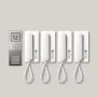Siedle SET CA 812-4 E/W - juhtmega - roostevaba teras - valge - käsi
