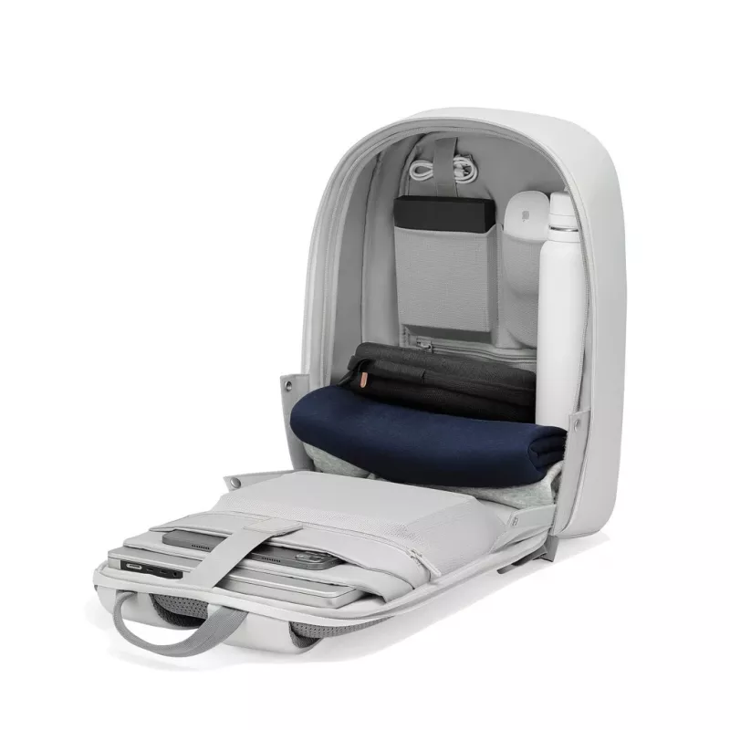 Seljakott XDDESIGN Bobby Edge vargusvastane valge — 17 L, mahutab 16-tollise sülearvuti, veekindel, 1,1 kg