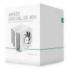 Õhkjahuti DeepCool AK620 Digital SE Valge — kahe 120 mm ventilaatoriga, 6 soojustoru, PWM, LGA 1700 tugi, sisseehitatud ekraan