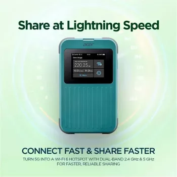 Kaasaskantav ruuter Acer Connect M4E 20GB kaheribaline Wi-Fi 6 5G