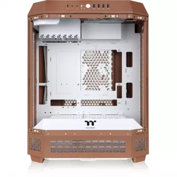 Arvuti korpus Thermaltake The Tower 600 Midi Tower Mocha — ATX/Micro-ATX/Mini-ITX, karastatud klaas, 1x3.5 tolli + 2x2.5 tolli, 4x USB 3.2