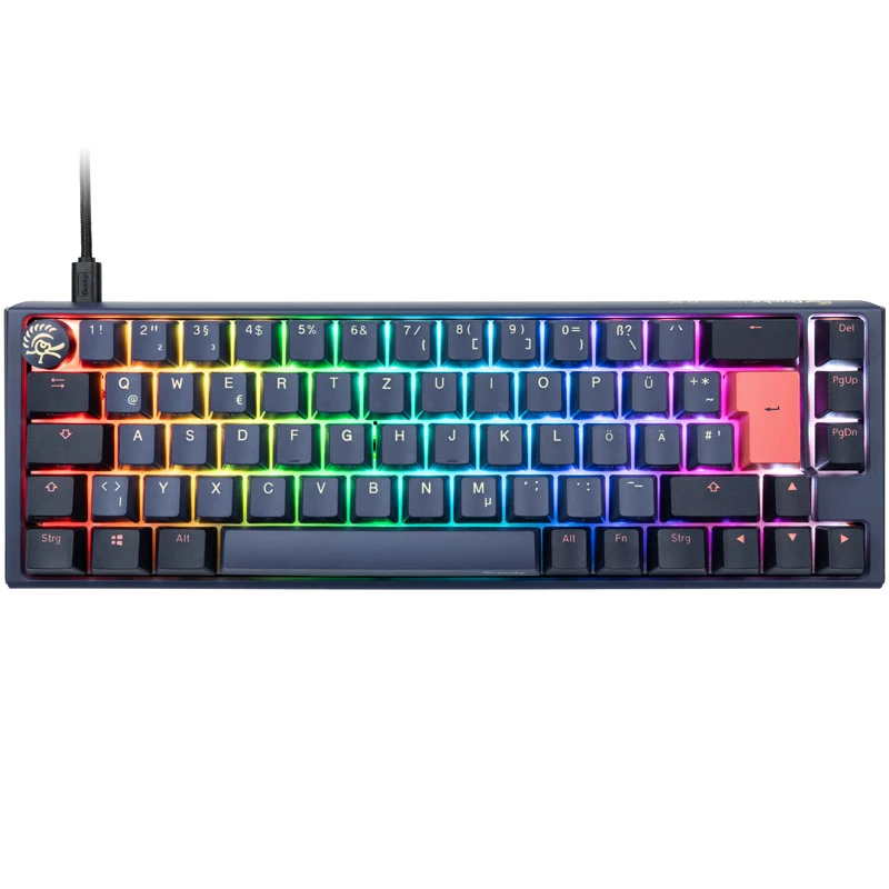 Ducky One 3 SF klaviatuur Mängimine USB QWERTZ Saksa Sinine