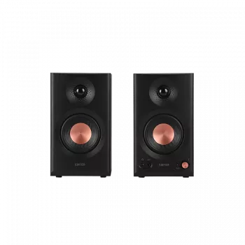 Edifier MR3 Mustad aktiivsed stuudiomonitorkõlarid | 18W x 2 W | Bluetooth | ≥ 85 dB | Juhtmevaba ühendus