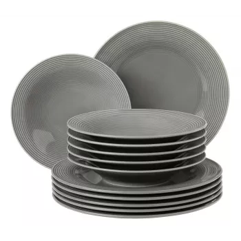 Söögiriistade komplekt SELECT Beat Color Glaze, 6-osaline — glasuuritud portselanist lauanõud