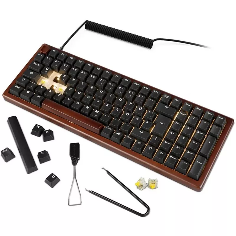 Sharkoon SGK50 S2 klaviatuur Kodu USB QWERTZ Saksa Puit