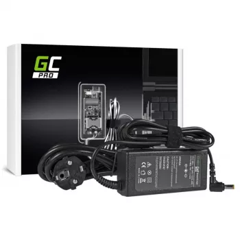 Toiteadapter roheline Cell AD01P — 60 W, 19 V 3,42 A, siseruumides kasutatav sülearvuti toiteallikas, must