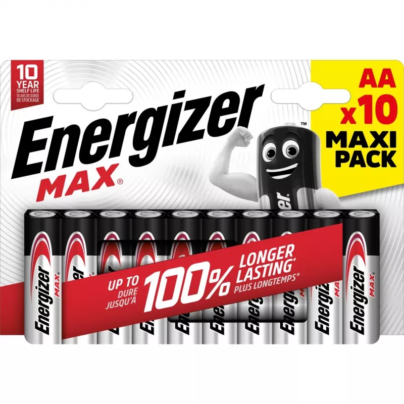Energizer Batteries Max AA LR6 10 tk Eco