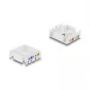Keystone moodul DELOCK RJ45 to LSA Cat.6 UTP tööriistavaba, lame ehitus, 16,2×28,2×19,4 mm, must/valge