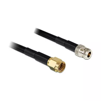 Koaksiaalkaabel DeLOCK 88684 RP-SMA sirge 1m must