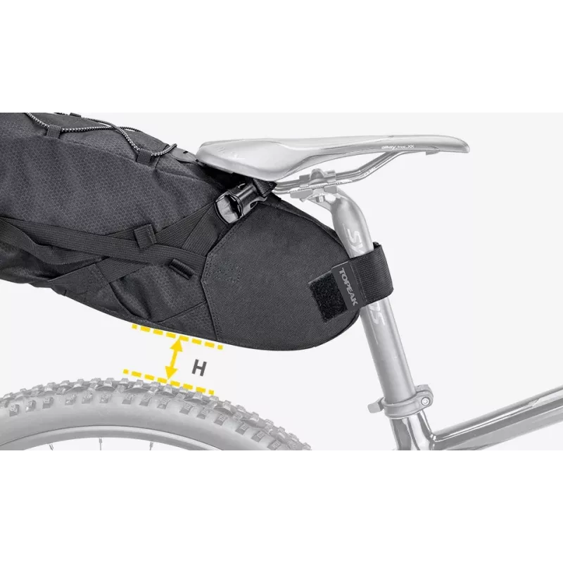 Jalgrattakott Topeak BackLoader 15 L nailon polüetüleen must