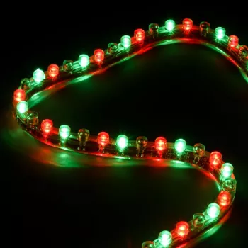 Universaalne ribavalgusti Lamptron FlexLight Multi — mitmevärviline LED, 70 mm laius, alalisvoolutoide