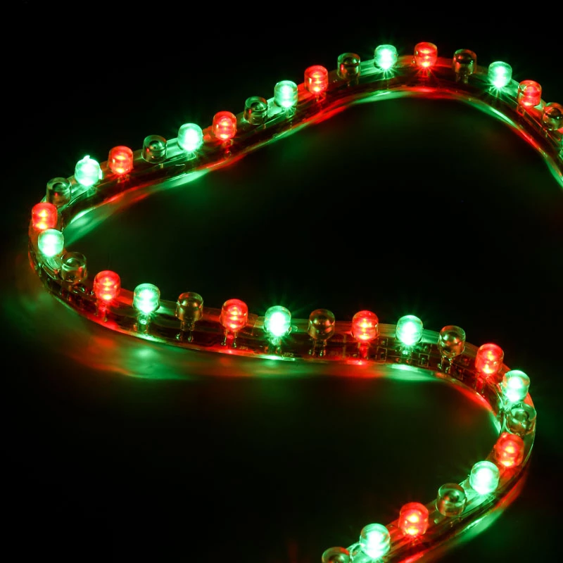 Universaalne ribavalgusti Lamptron FlexLight Multi — mitmevärviline LED, 70 mm laius, alalisvoolutoide