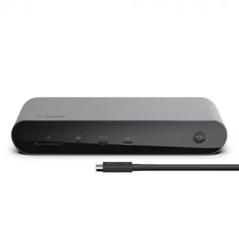 Dokkimisjaam Belkin Thunderbolt 4 Dock Pro juhtmega must 90 W toiteedastus