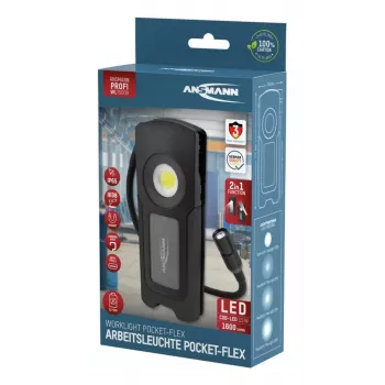 Ansmann WL1500R Pocket Flex LED käsilamp must 17.1 cm 6000K