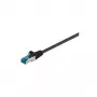 Wentronic Goobay CAT 6a patchkaabel, S/FTP (PiMF), must, 50 m - LSZH halogeenivaba, vask (94906)