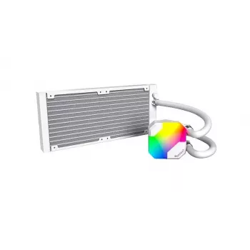 AIO vesijahutus Montech Hyper Flow ARGB 240 mm Valge — 240 mm radiaator, ARGB valgustus, valge viimistlus