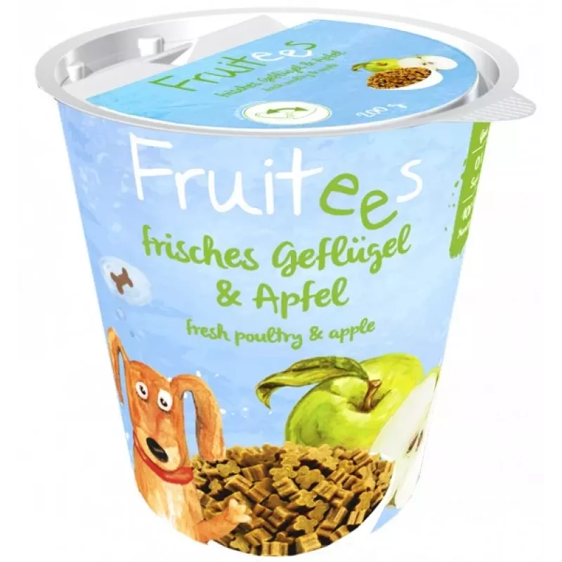 Maiustus koertele ja kassidele Bosch Tiernahrung Fruitees 200 g — Linnuliha, suhkruvaba