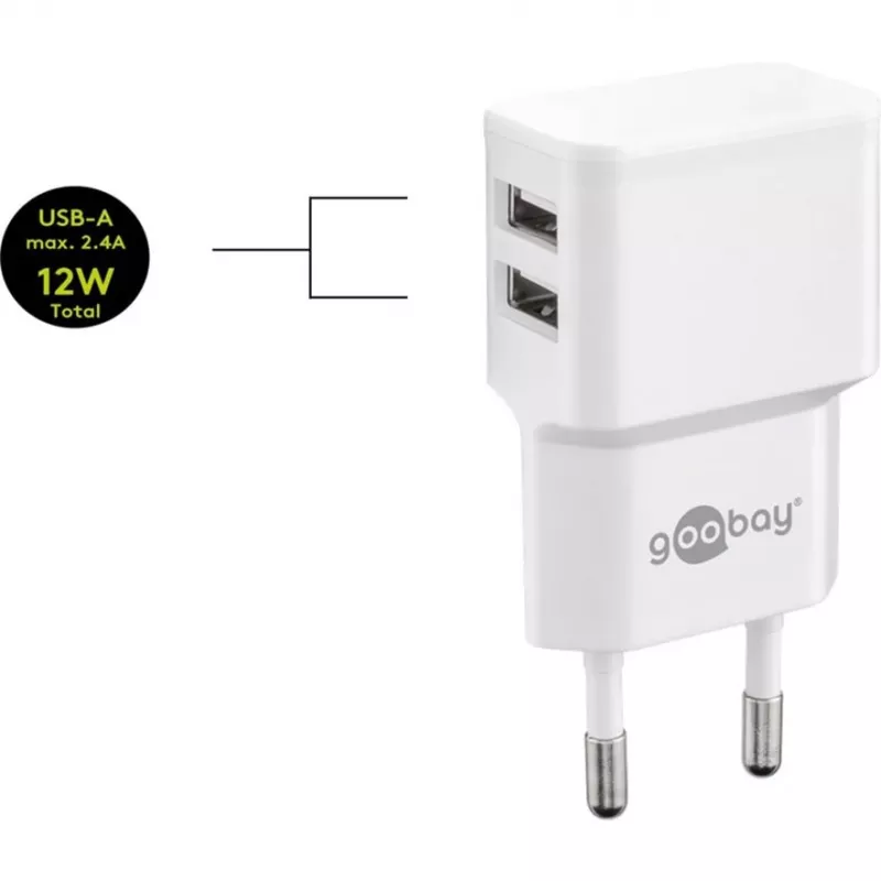 Goobay 44985 mobiiltelefonikaabel, valge