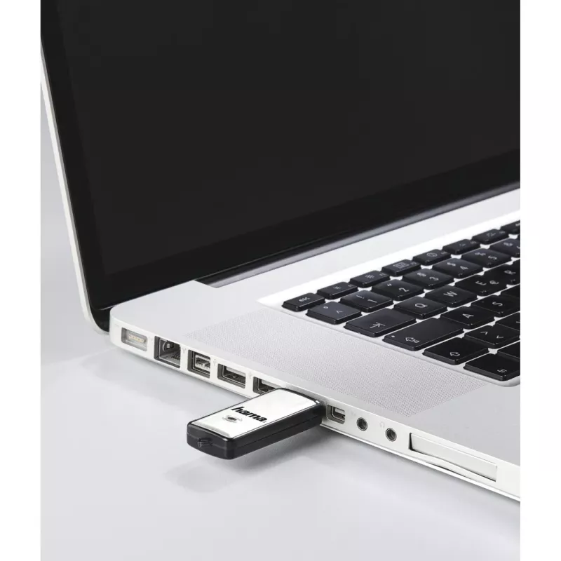 Hama Fancy USB-mälupulk 64 GB USB Type-A 2.0 Must, Hõbedane