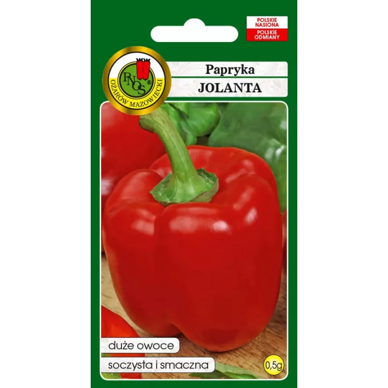 Seemnepakk Seklos LT Paprika Jolanta 0,5 g – magusa paprika seemned kasvatamiseks