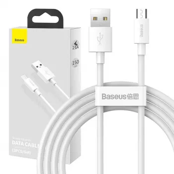 USB A kuni Micro-USB B kaabel Baseus TZCAMZJ-02 1,5 m valge