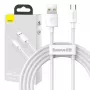USB A kuni Micro-USB B kaabel Baseus TZCAMZJ-02 1,5 m valge