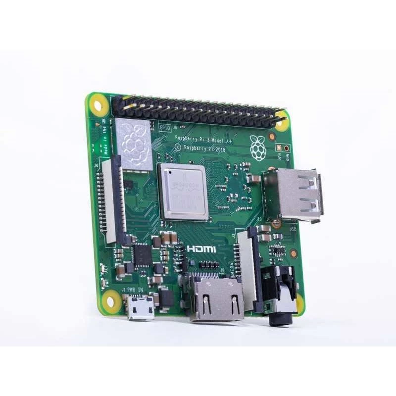 Raspberry Pi 3 Model A+ - Üheplaadiarvuti - Broadcom BCM2837B0 / 1,4 GHz - RAM 512MB - 802,11a/b/g/n/ac, Bluetooth 4,2 (Raspberry Pi 3 Model A+)
