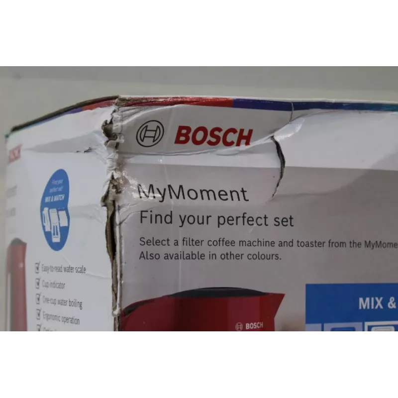 MÜÜK LÕPPENUD. | Boschi veekeetja | TWK2M164 MyMoment | Elektriline | 2400 W | 1,7 L | Plastik | 360° pöörlev alus | Punane | KAHJUSTATUD PAKEND