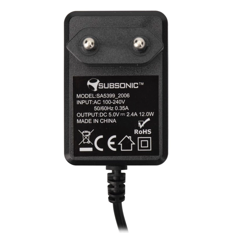 Seinalaadija SUBSONIC SA5399 15W kompaktne disain Switch seadmetele
